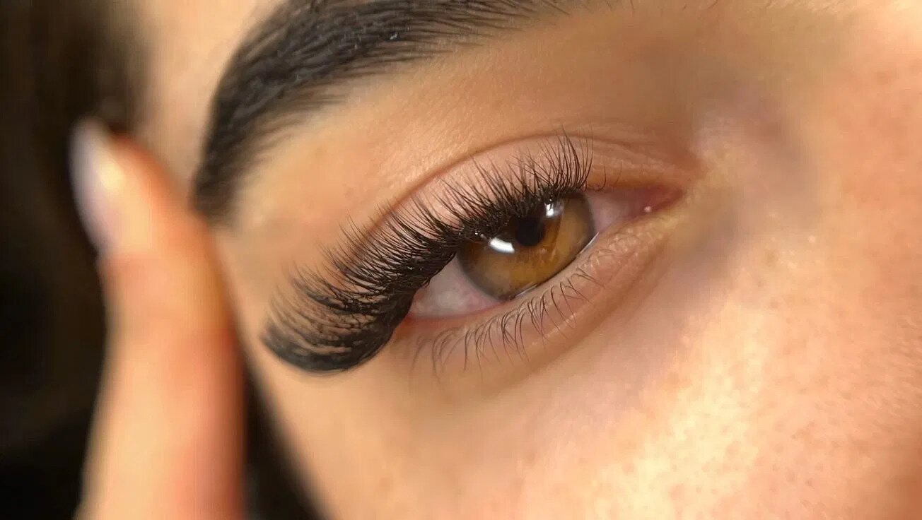 Precision lash artistry at Hana Barbershop Nail Eyelash
